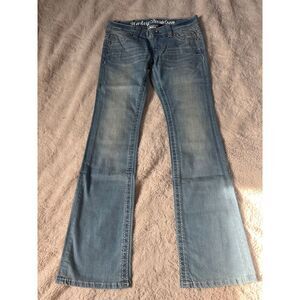 Harley-Davidson Women's Blue Boot Cut Jeans